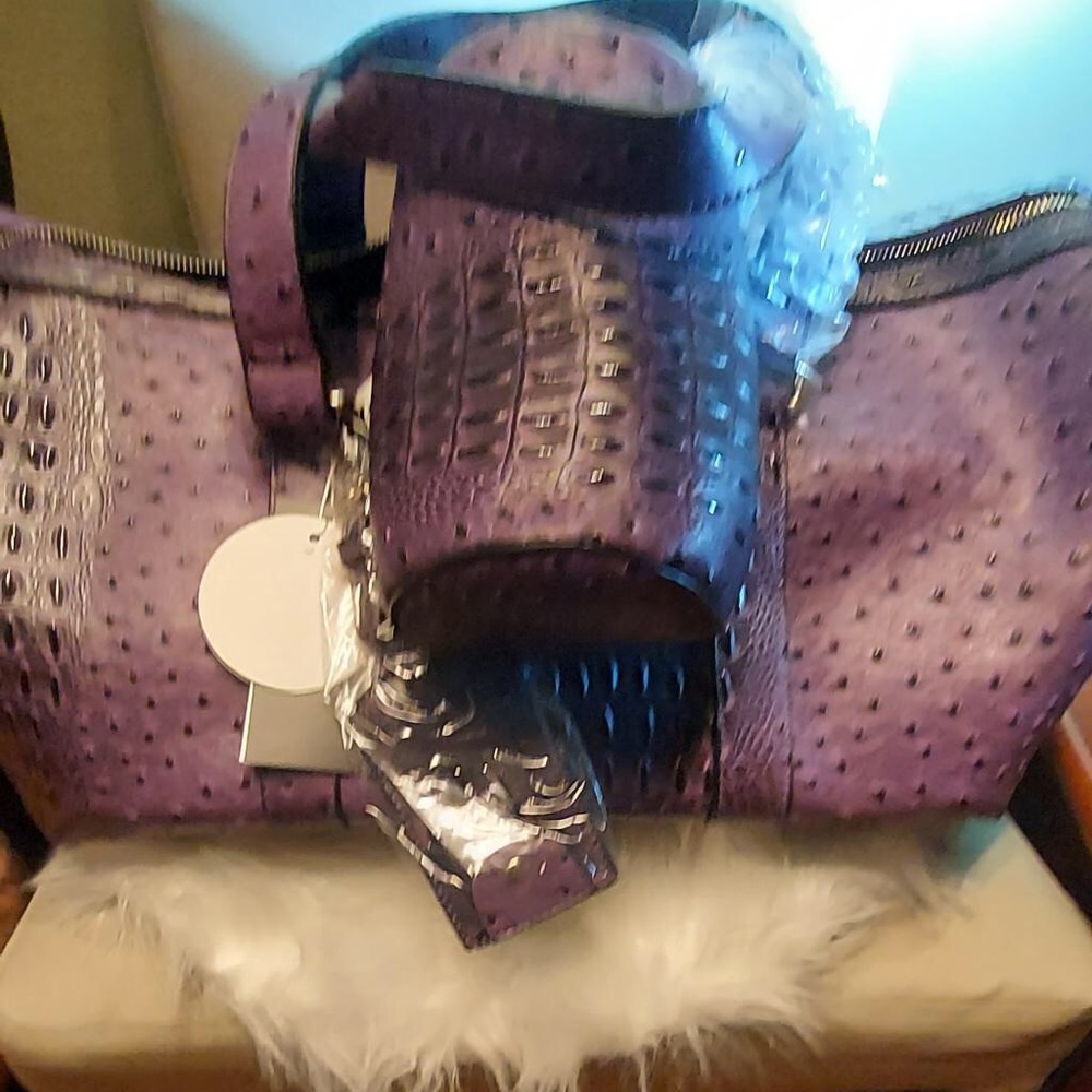 Purple 2 in 1 duffle bag